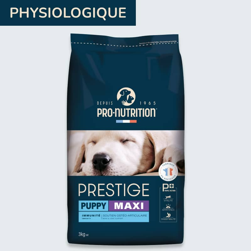 PRESTIGE CHIEN PUPPY MAXI | Croquettes pour chiot et jeune chien de grande taille 15kg  - Pro Nutrition - Flatazor