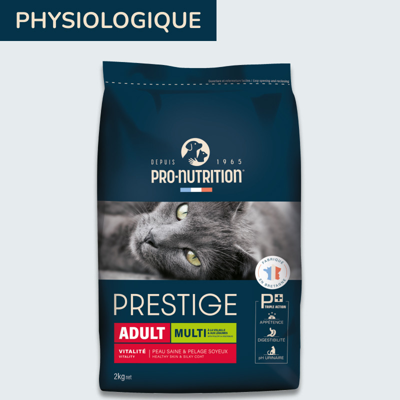 PRESTIGE CHAT ADULT MULTI  | Croquettes pour chat multi goût 10kg  - Pro Nutrition - Flatazor