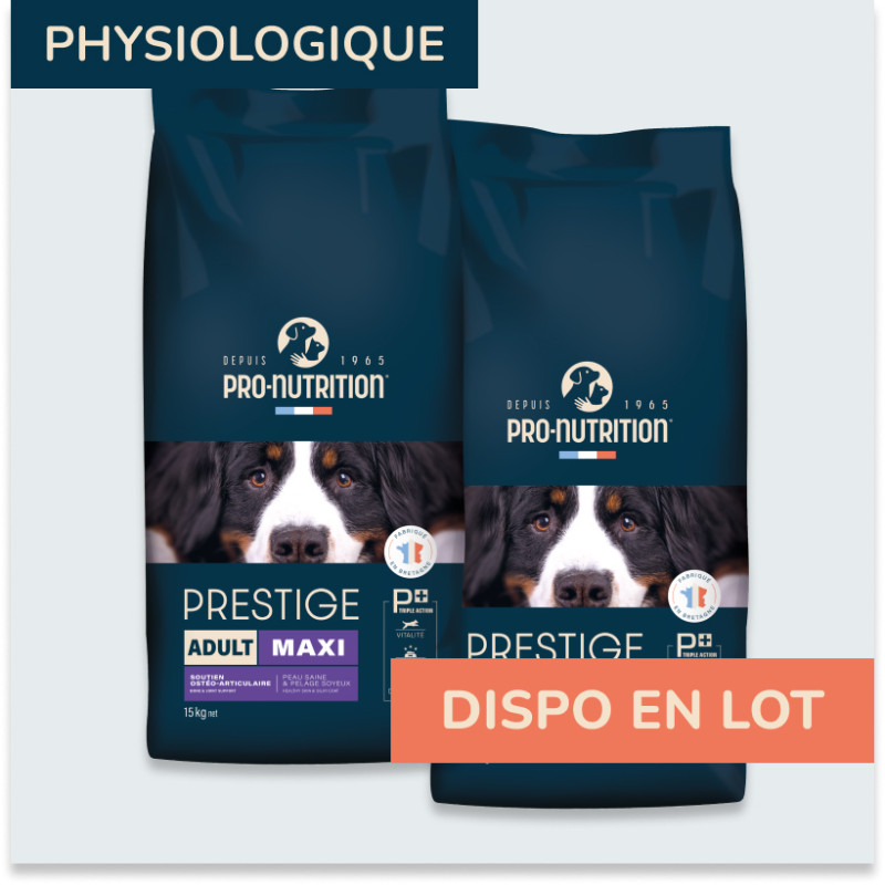 PRESTIGE CHIEN ADULT MAXI | Croquettes pour grand chien - Pro Nutrition - Flatazor