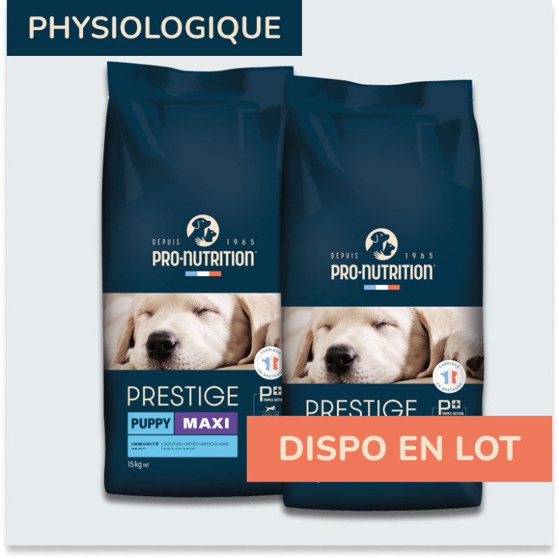 PRESTIGE CHIEN PUPPY MAXI | Croquettes pour chiot et jeune chien de grande taille Pro Nutrition - Flatazor