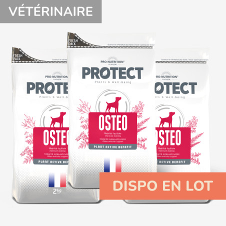  PROTECT CHIEN OSTEO - Croquettes pour chiens présentant des problèmes ostéoarticulaires - PACK DECOUVERTE 3x2KGPro-Nutrition Fl