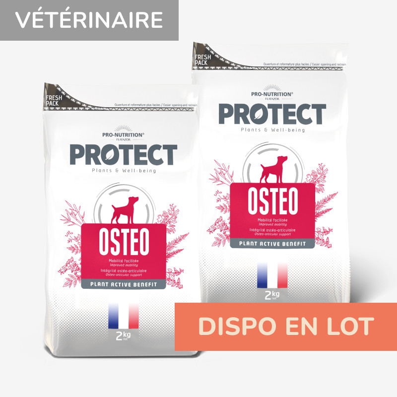 PROTECT CHIEN  OSTEO | Croquettes vétérinaires pour chien ayant des problèmes ostéo LOT - Pro Nutrition - Flatazor