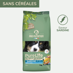 Pure Life Chien Puppy Maxi Sardine | Croquettes sans céréales pour chiot de grande taille - saveur sardine