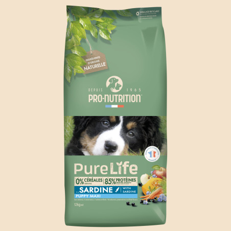  Pure Life Chien Puppy Maxi - Saveur Sardine 1