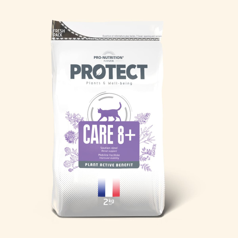  Care 8+ | Chat adulte ou âgé avec troubles de la fonction rénale, ostéo-articulaires ou cardiaquesPro-Nutrition Flatazor 1