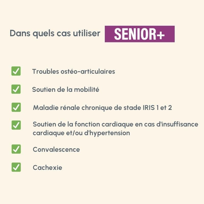  Senior+ | Chien adulte ou âgé avec troubles de la fonction rénale, ostéoarticulaires ou cardiaquesPro-Nutrition Flatazor 5